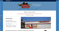 Desktop Screenshot of bartsautoparts.com